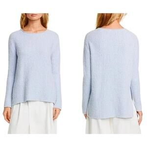 VINCE Women's Texture Rib Tunic Sweater Size XXS In Glacier